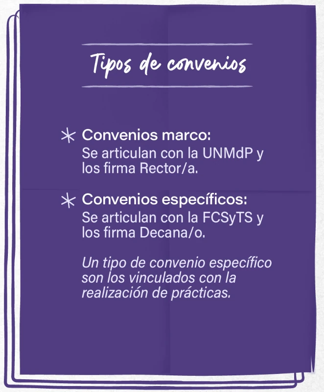 tipos de convenios