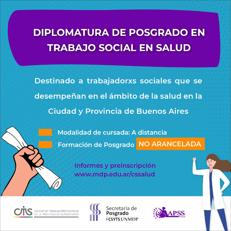 diplomatura de posgrado en trabajo social en salud