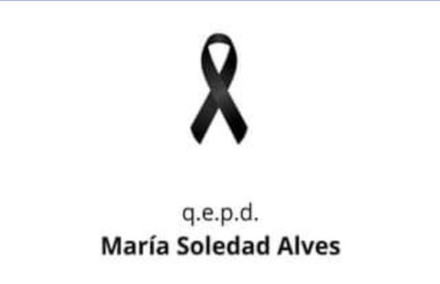 fallecimiento de la vicedecana de la Facultad María Soledad Alves